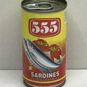 555 Sardines in TOMATO SC HOT 100x155g