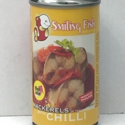 Smiling Fish MACKERELS In Tomato Sc*With Chili 155g